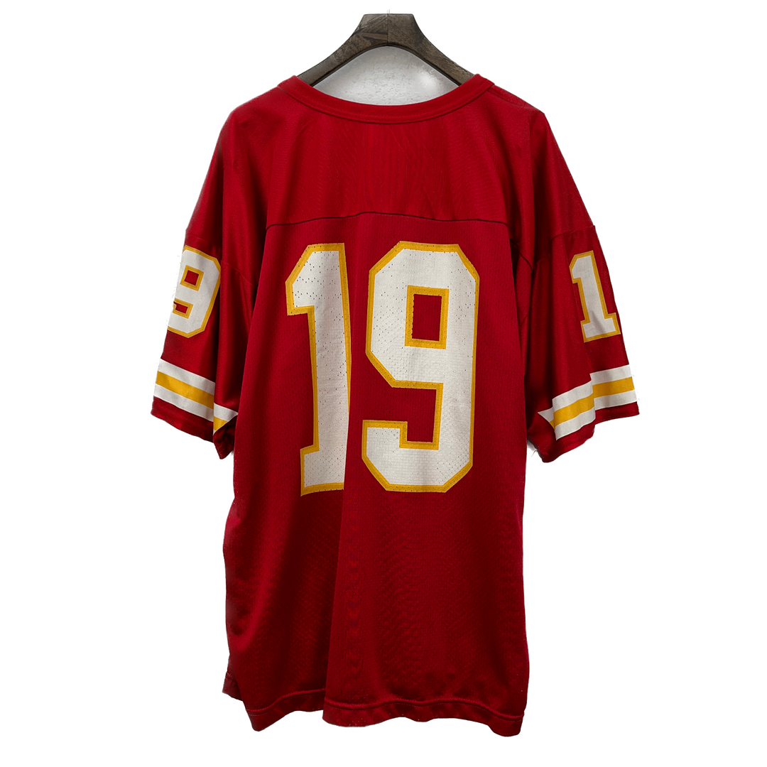 Vintage Kansas City Chiefs Joe Montana #19 Wilson Red Jersey Size 2XL Football
