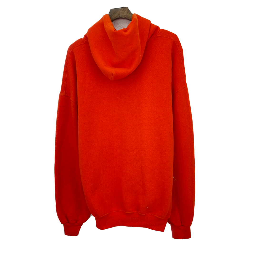 Vintage Russell Blank Orange Sweatshirt Hoodie Pullover Size XL