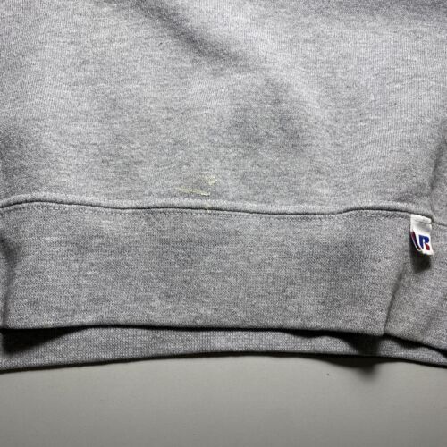 Vintage Russell Athletic Blank Gray Crew Neck Sweatshirt Size XL