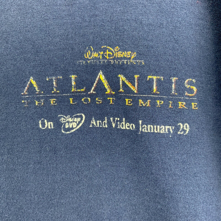 Walt Disney Atlantis The Lost Empire Vintage Blue T-shirt Size XL