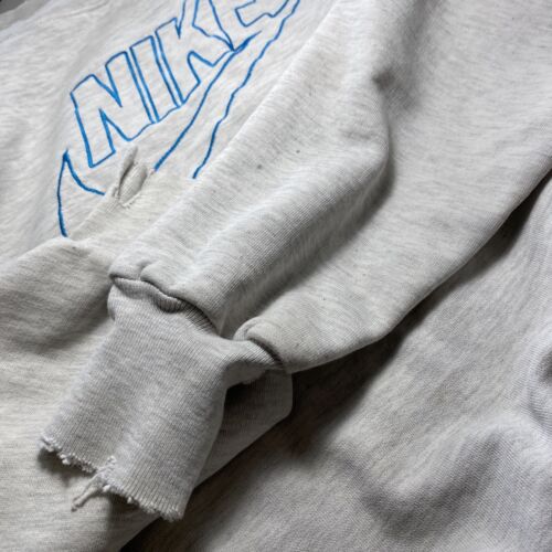 Vintage Nike Air Logo Gray Sweatshirt Size L Crew Neck