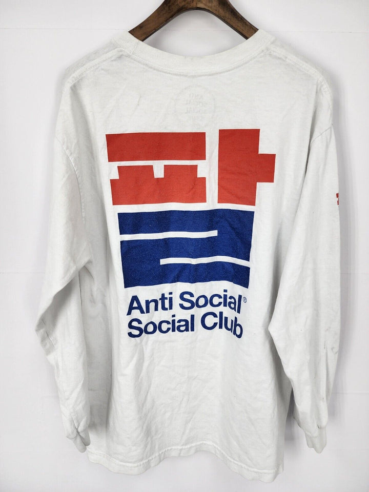 Anti Social Social Club Men's Long Sleeve T-shirt White size L