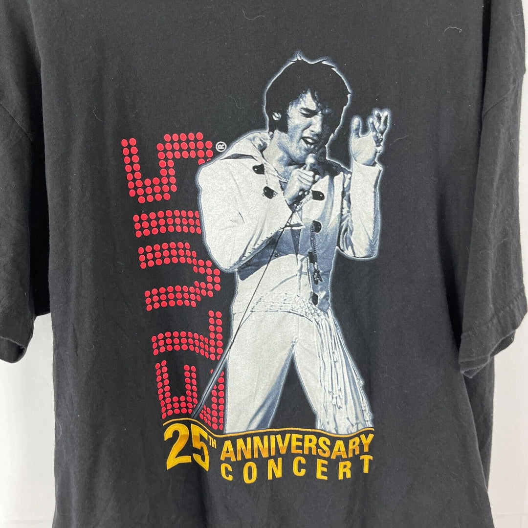 Vintage 2002 Elvis Presley Memphis, TN 25th Anniversary Concert T-Shirt Sz XL