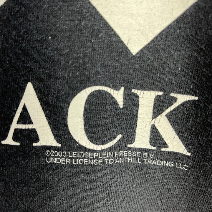 Vintage AC/DC Back In Black Hard Rock Band Concert T-shirt Black Size L
