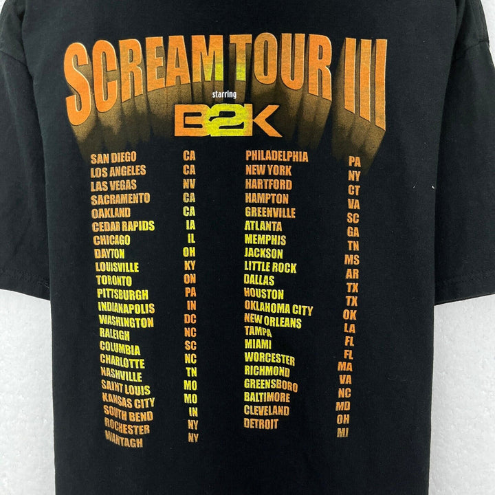 Vintage Scream Tour III B2K Starring Black T-shirt Size M