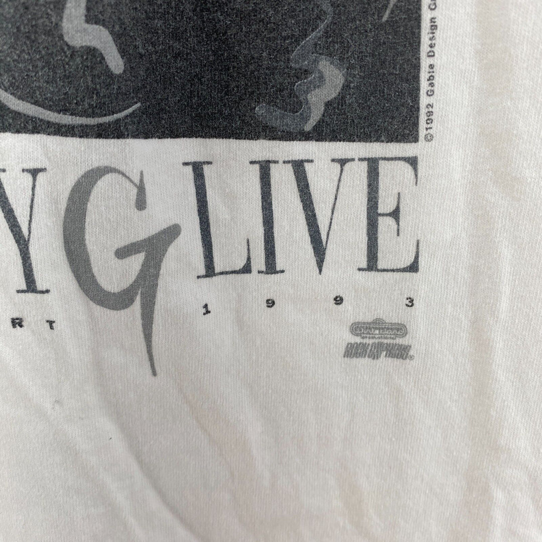 Vintage Kenny G American Saxophonist Live In Concert 1993 T-shirt Size XL White