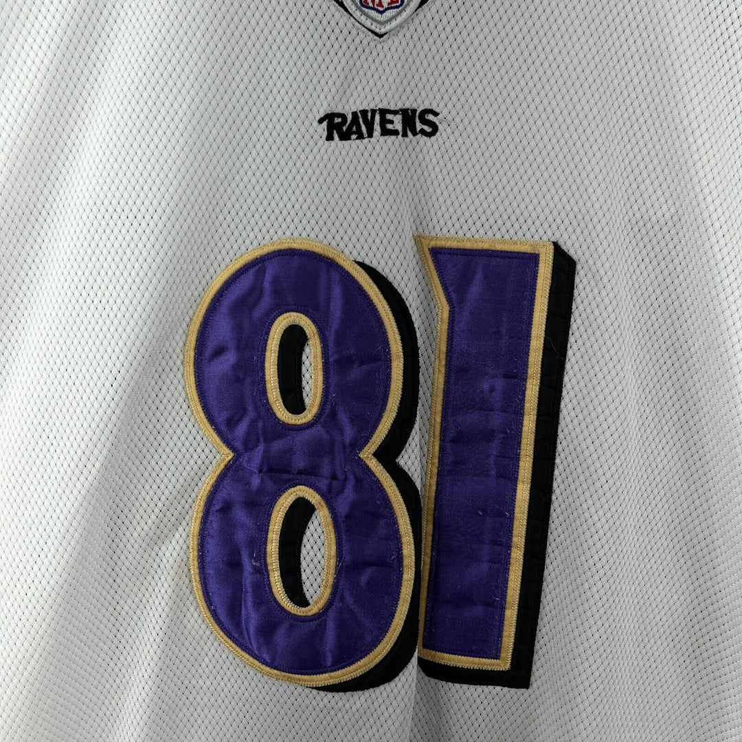 Anquan Boldin Baltimore Ravens Jersey #81 Sz 56 Adult Onfield Reebok White NFL