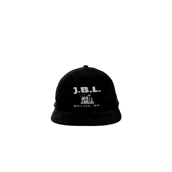 Vintage J.B.L. Melrose MN Farming Trucker Style Black Adjustable Snapback Hat