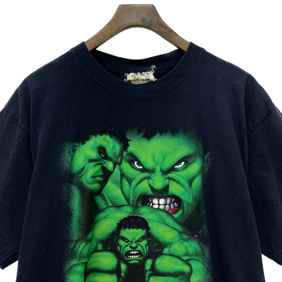 2003 The Incredible Hulk Movie Marvel Superhero Vintage T-shirt Size M Blue
