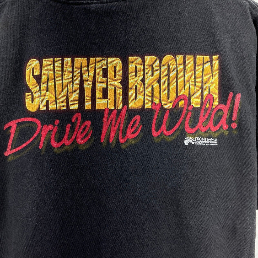 Vintage Drive Me Wild Sawyer Brown 1999 Black T-shirt Size L