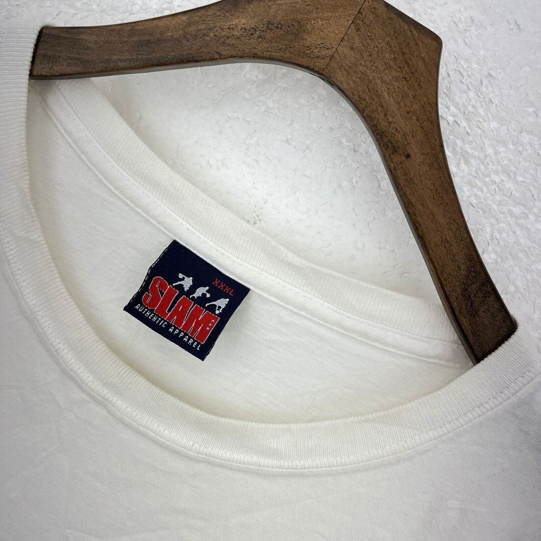 Vintage Lebron James King Slam Magazine Promo White T-Shirt Size 3XL NBA