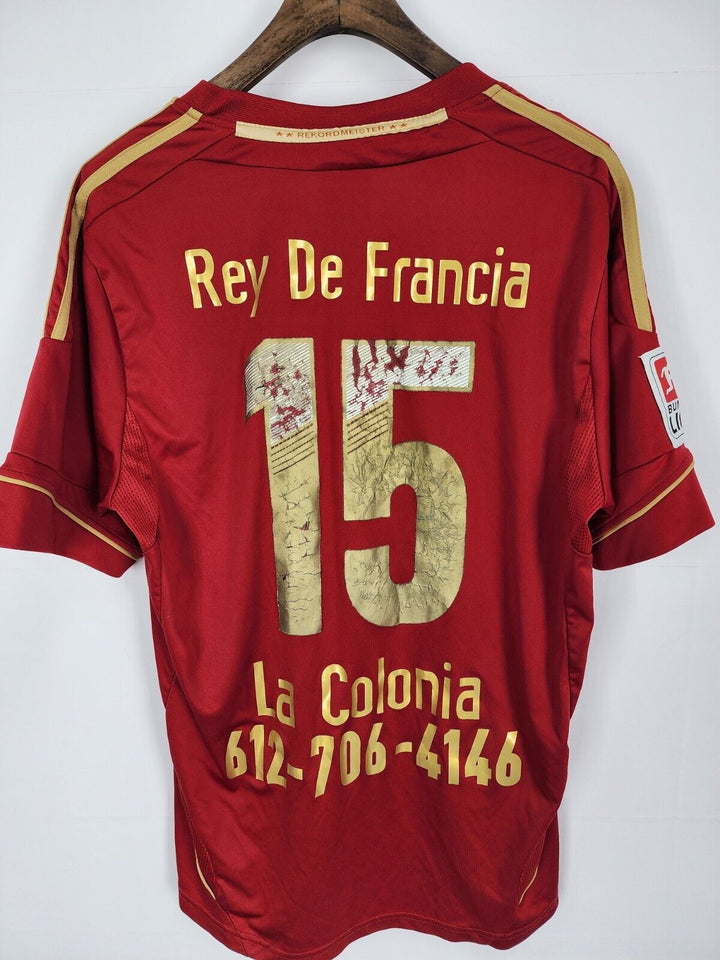 Ray De Francia 2011 2012 Home Size XL Jersey Red #15 Bayer Munich