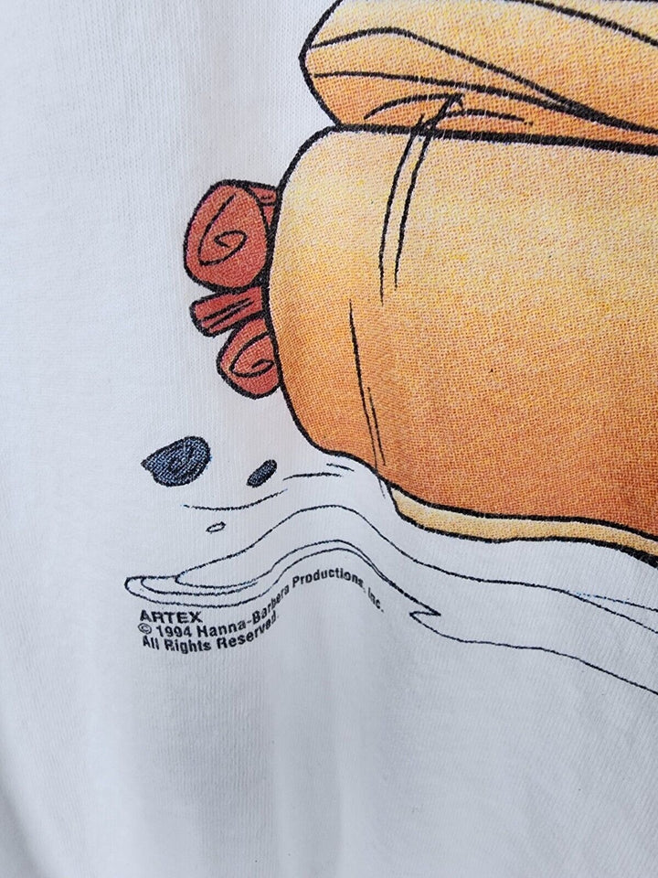 The Flintstones T Shirt Vintage 90s Hanna Barbera Cartoon Made In USA Size 18-20