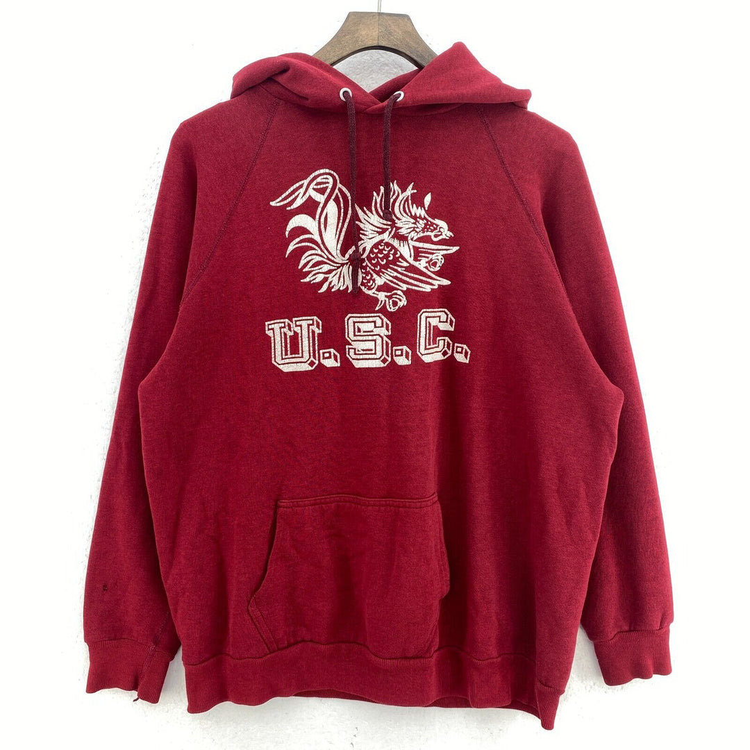 Vintage University of South Carolina Burgundy Hoodie Size M Raglan sweatshirt