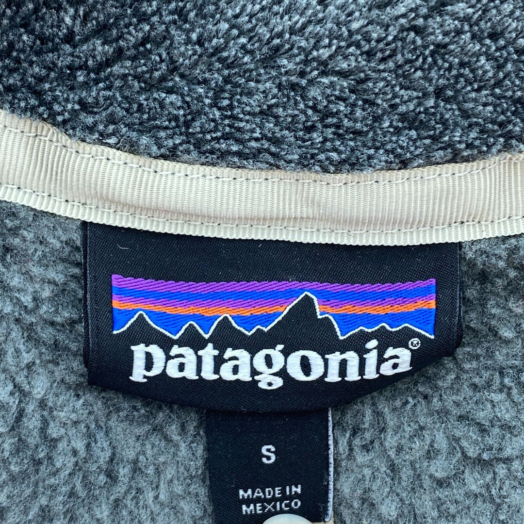 Patagonia Fleece Jacket Size S Dark Gray Snap-T Women's
