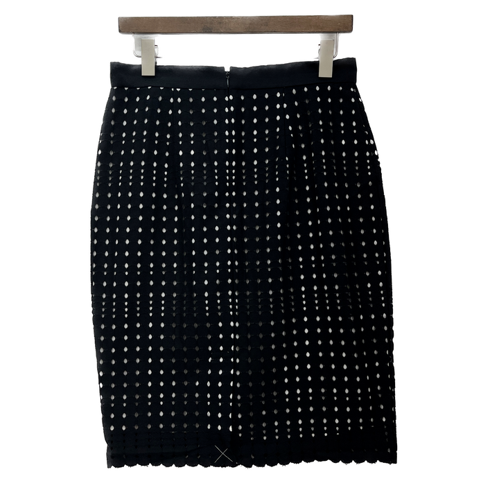 Ann Taylor Black Guipure Lace Pencil Skirt Size 4 NWT