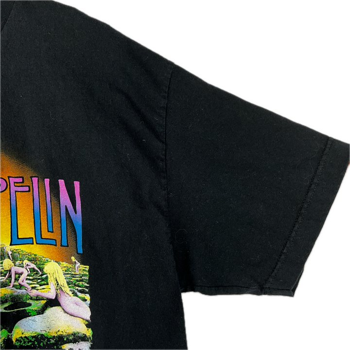 Vintage Led Zepplin House of Holy Black T-shirt Size M Boxy Fit