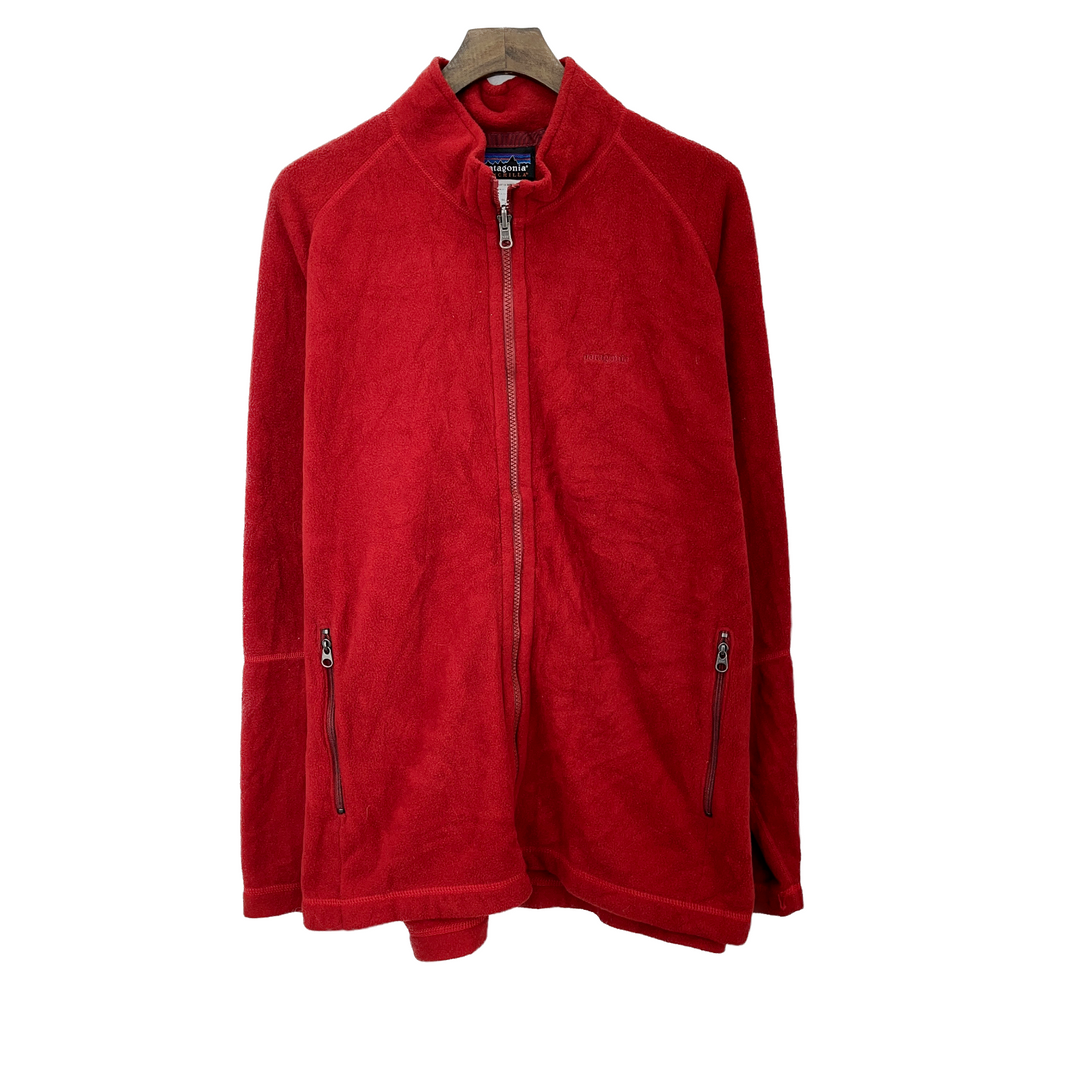 Vintage Patagonia Synchilla Full Zip Red Fleece Jacket Size L