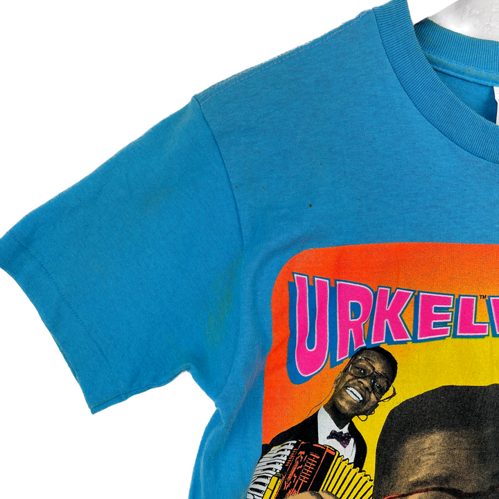 Vintage Urklevision Steve Urkle TV Show 1991 T-Shirt 90s Single Stich Blue L Kid