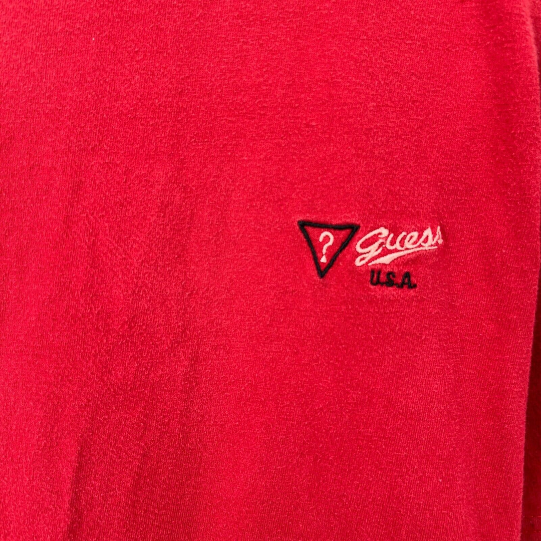 Vintage Guess ? USA By Gorges Marciano Red T-shirt Size Small