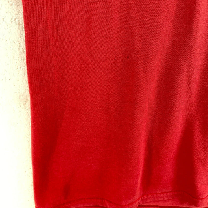 Vintage Levi's Strauss Logo Graphic Print Red T-shirt Size M